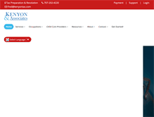 Tablet Screenshot of kenyontax.com